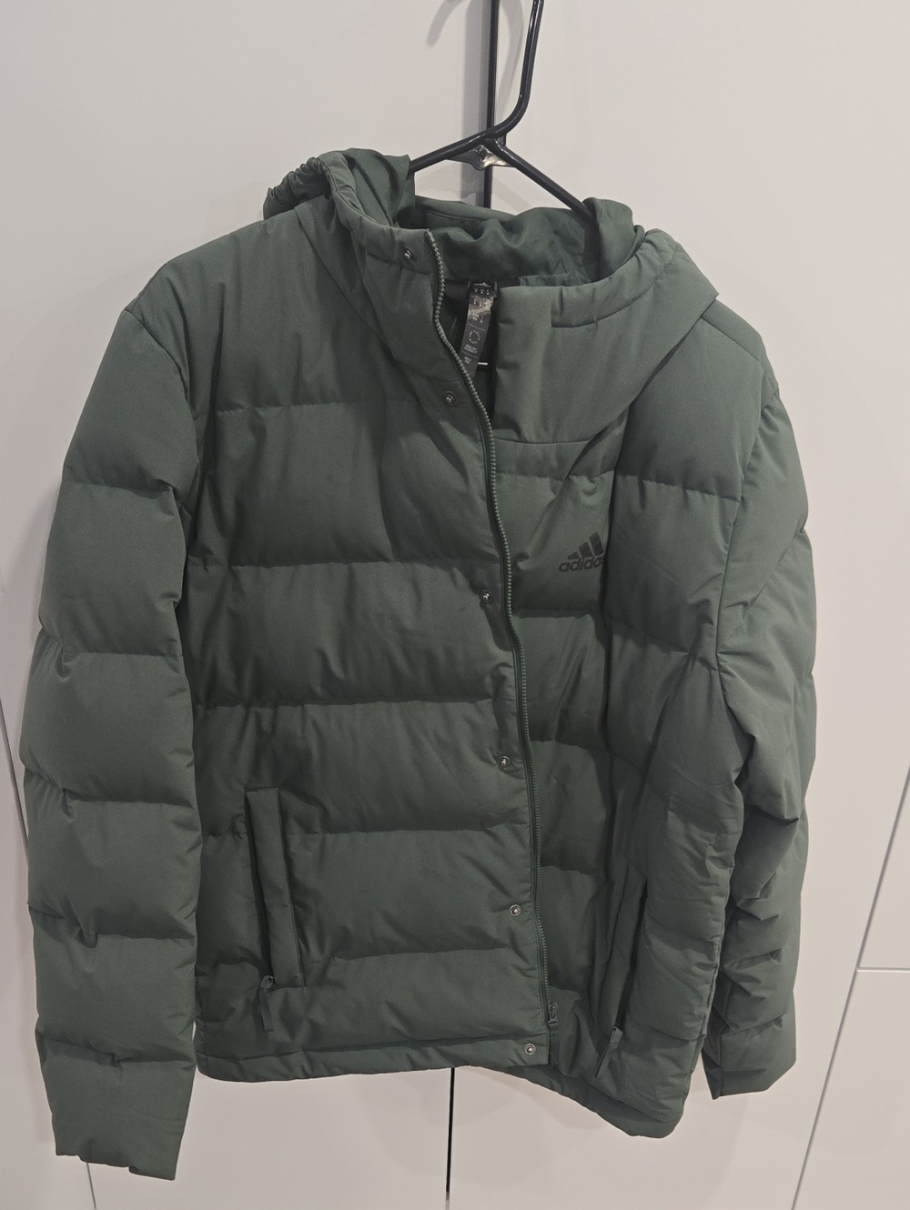 Adidas Mens Hooded Puffer Jacket
